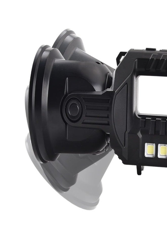 Glaceon Rechargeable Spotlight Flashlight, High Lumens Handheld Spotlight,LED Searchlight 6 Light Modes Foldable Tripod for During Hurricane,Emergency,Outages,Hunting, Hiking, Camping (GC-09) - Image 4